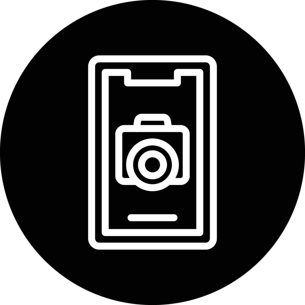 Mobile Camera Vector Icon Design