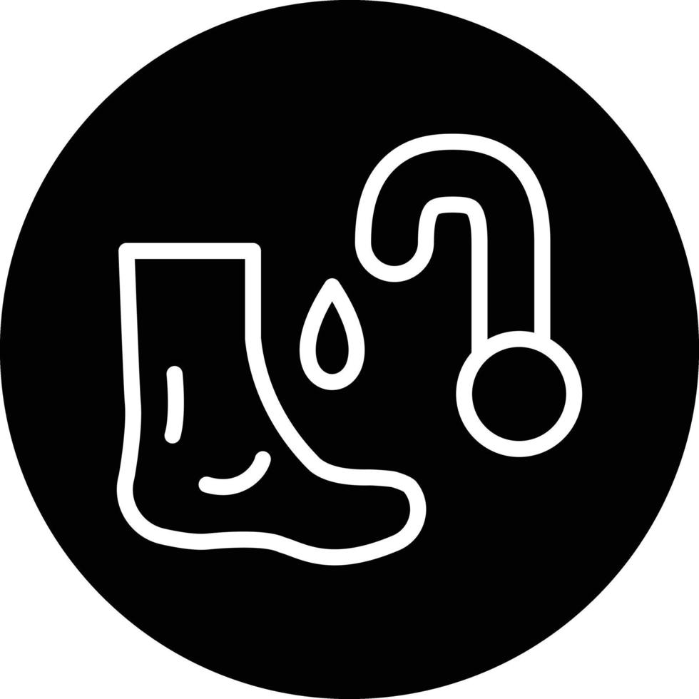 Washing Foot Vector Icon Design