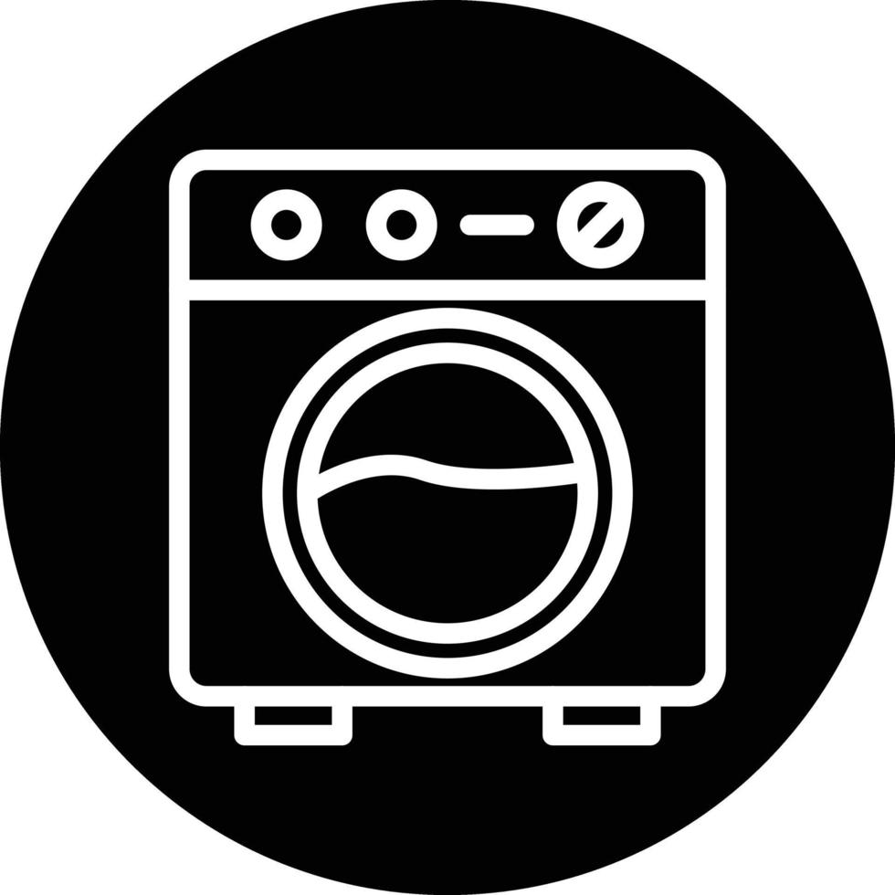 Washing Machine Vector Icon Design