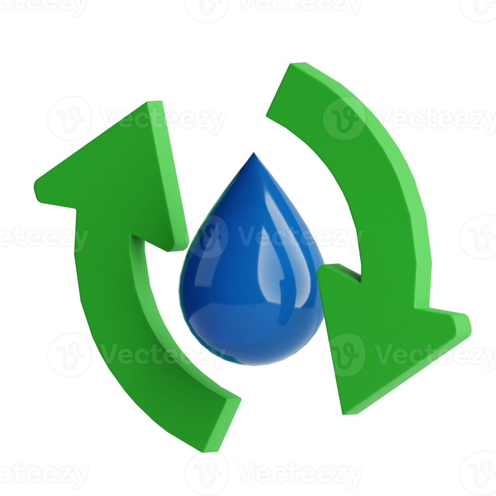3d Icon Water Purification Isolated on the Transparent Background png