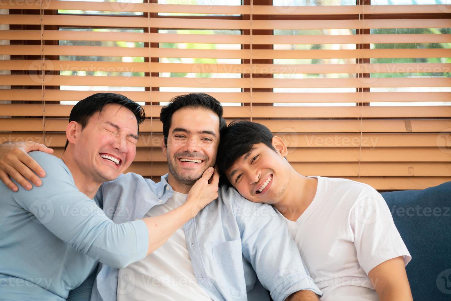 Group of LGBT love isn't about the love of just two people, it's love that doesn't set number. but defines happiness photo