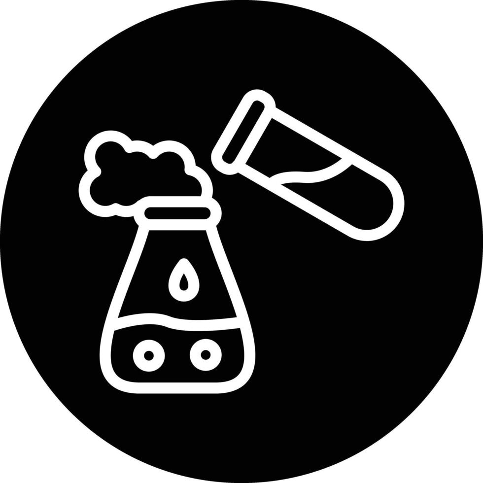 diseño de icono de vector de reacción química