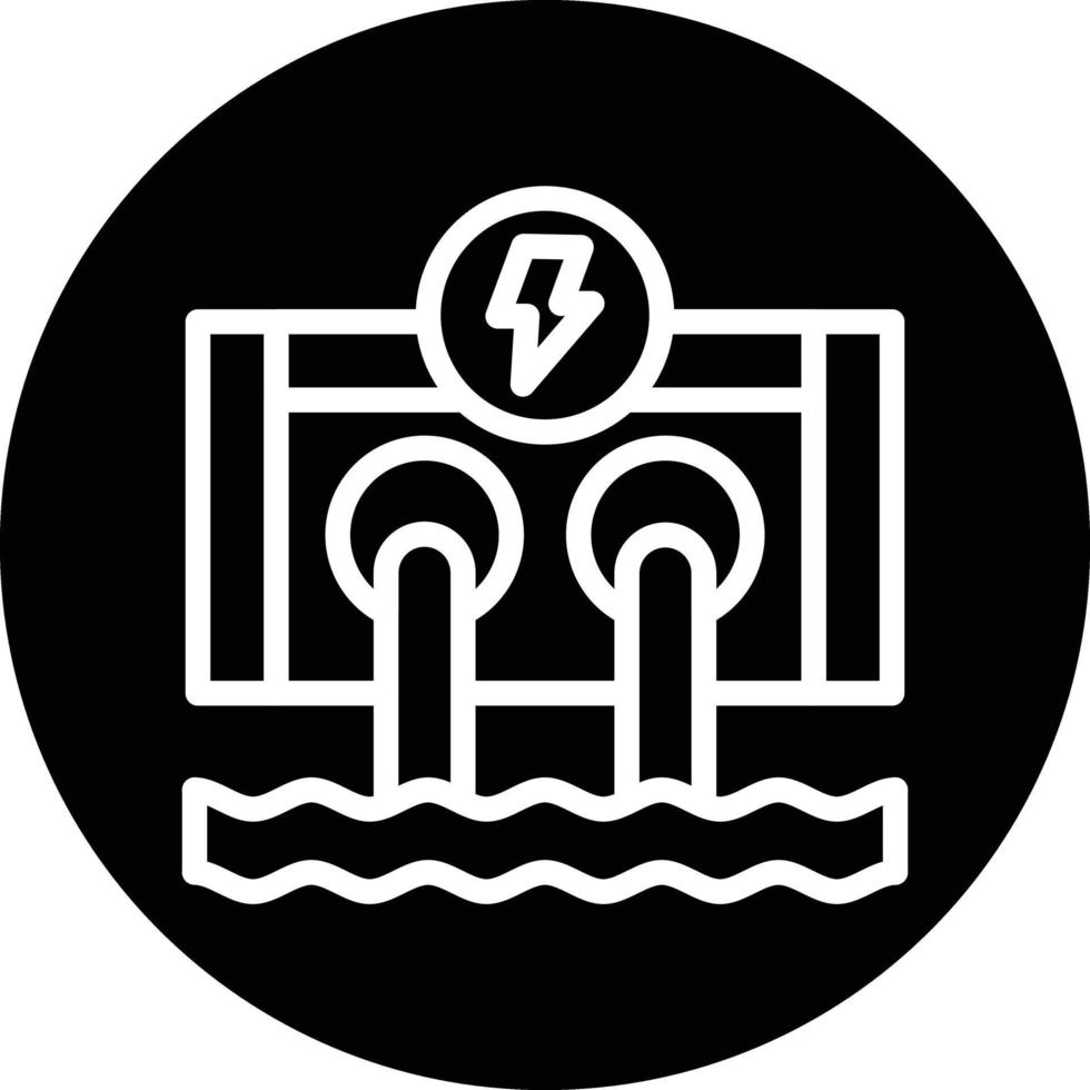 Hydro Power Vector Icon Design