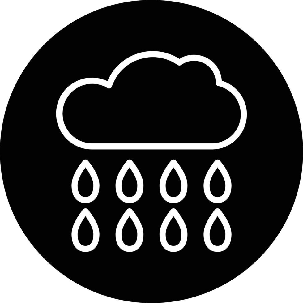 Raining Vector Icon Design
