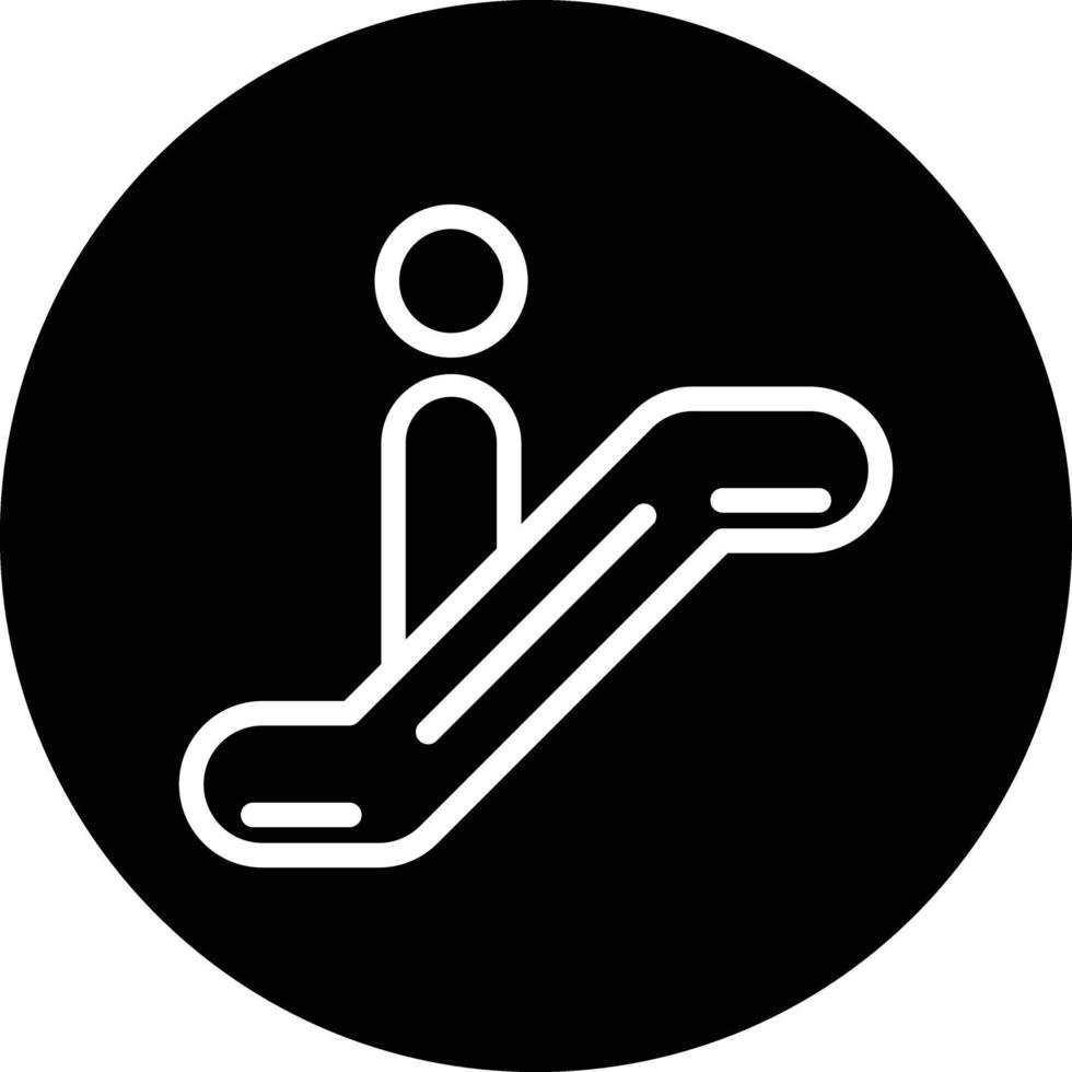 diseño de icono de vector de escalera mecánica