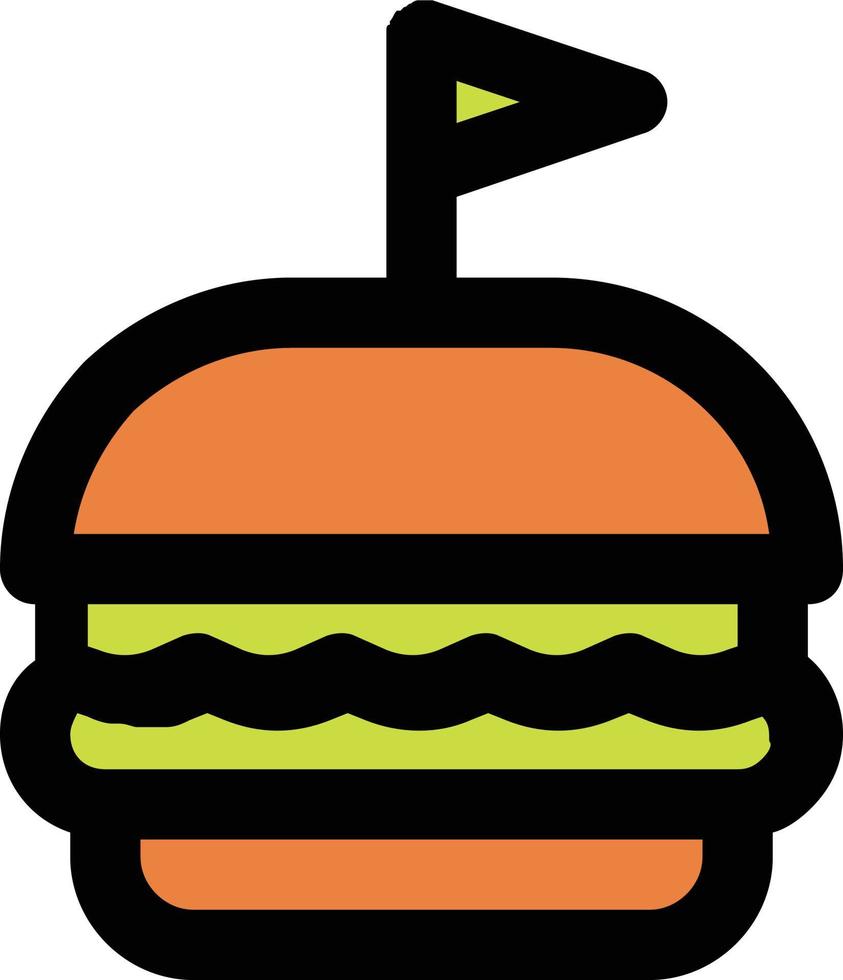 vector de ilustración de hamburguesa