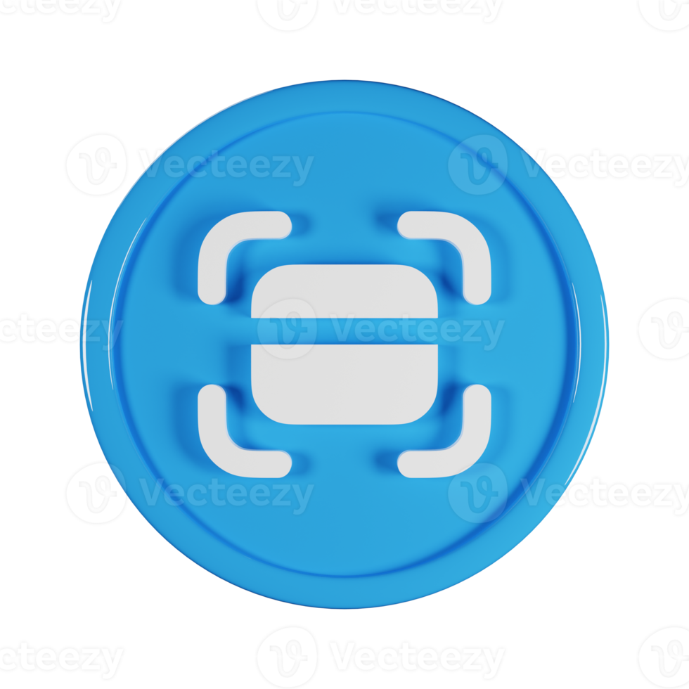 credito carta scansione attività commerciale icona 3d rendere illustrazione png
