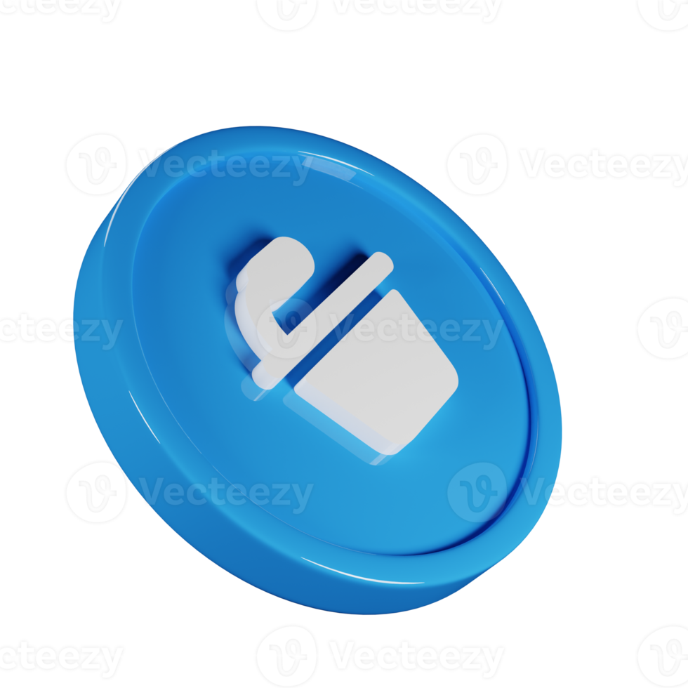 Podium Business Icon 3D Render Illustration png