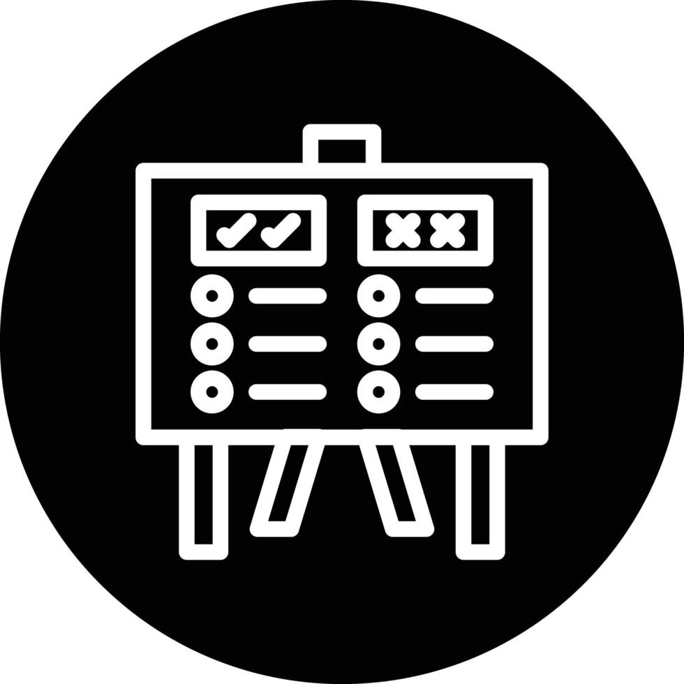 Pros And Cons Vector Icon Design
