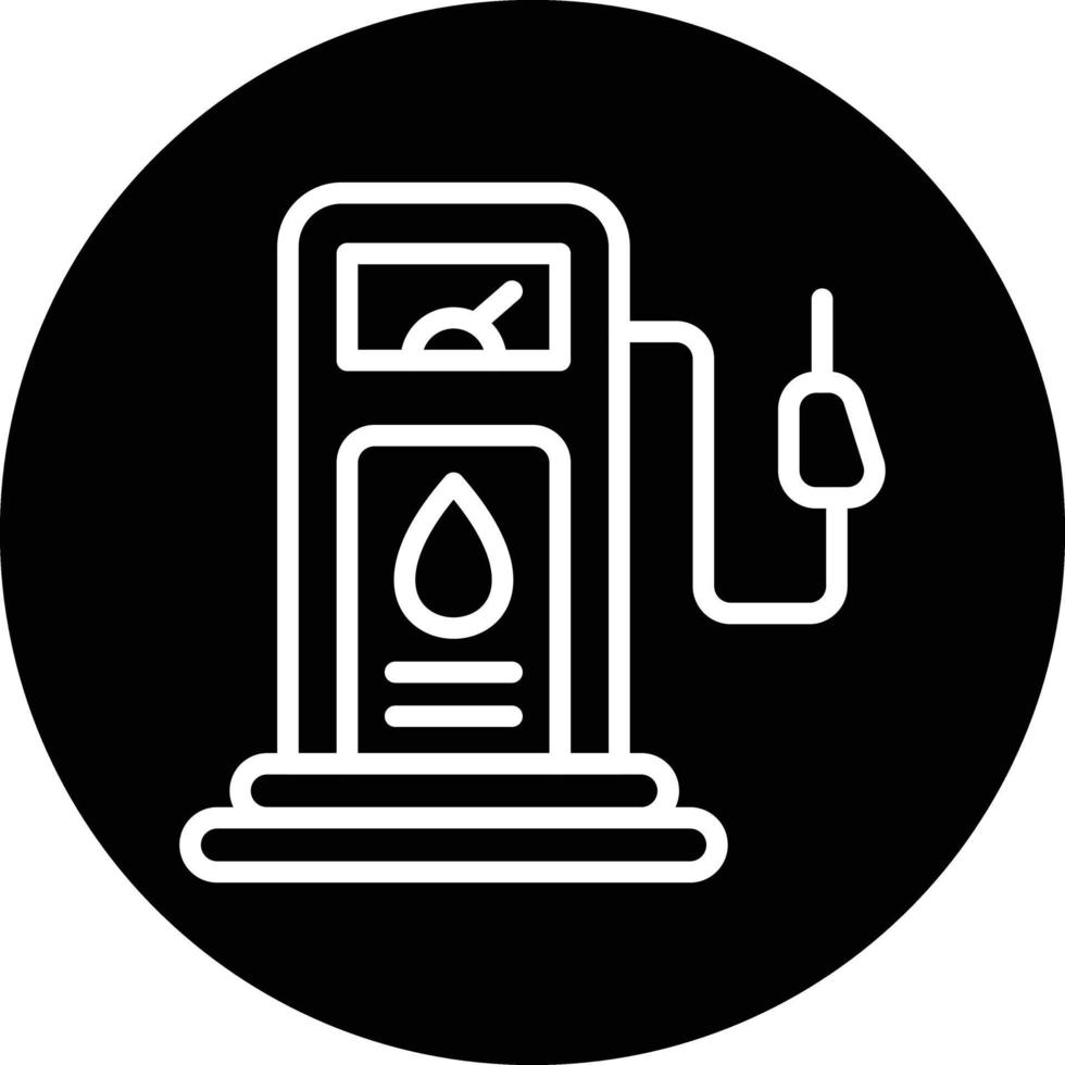 Gas Station Vector Icon Design