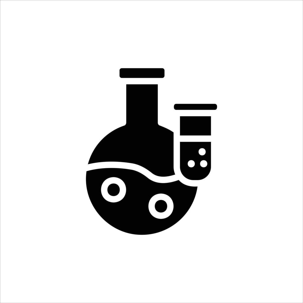 flasks icon with isolated vektor and transparent background vector