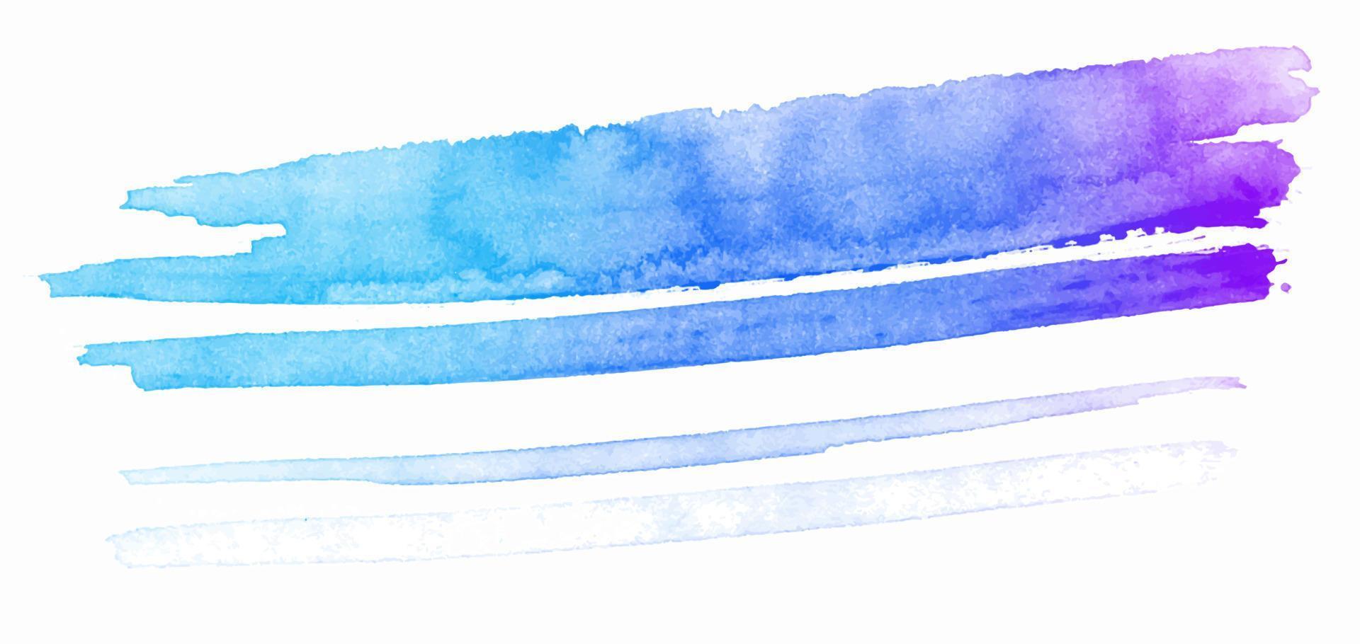 Watercolour paint strokes vector