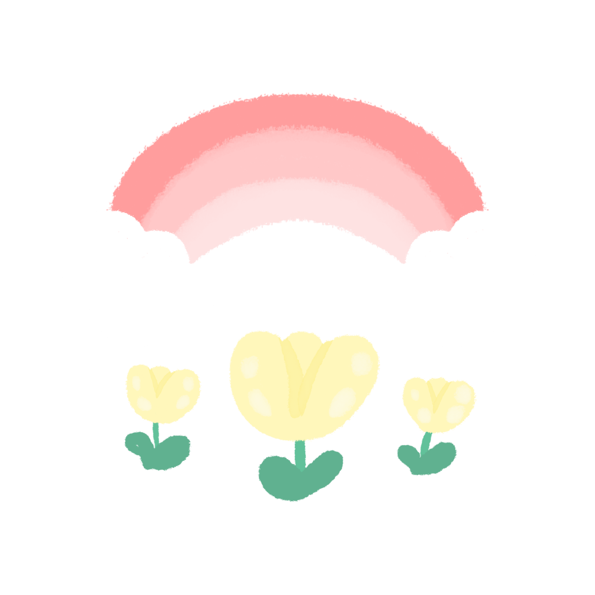 Cute pastel rainbow stationary sticker 22956861 PNG