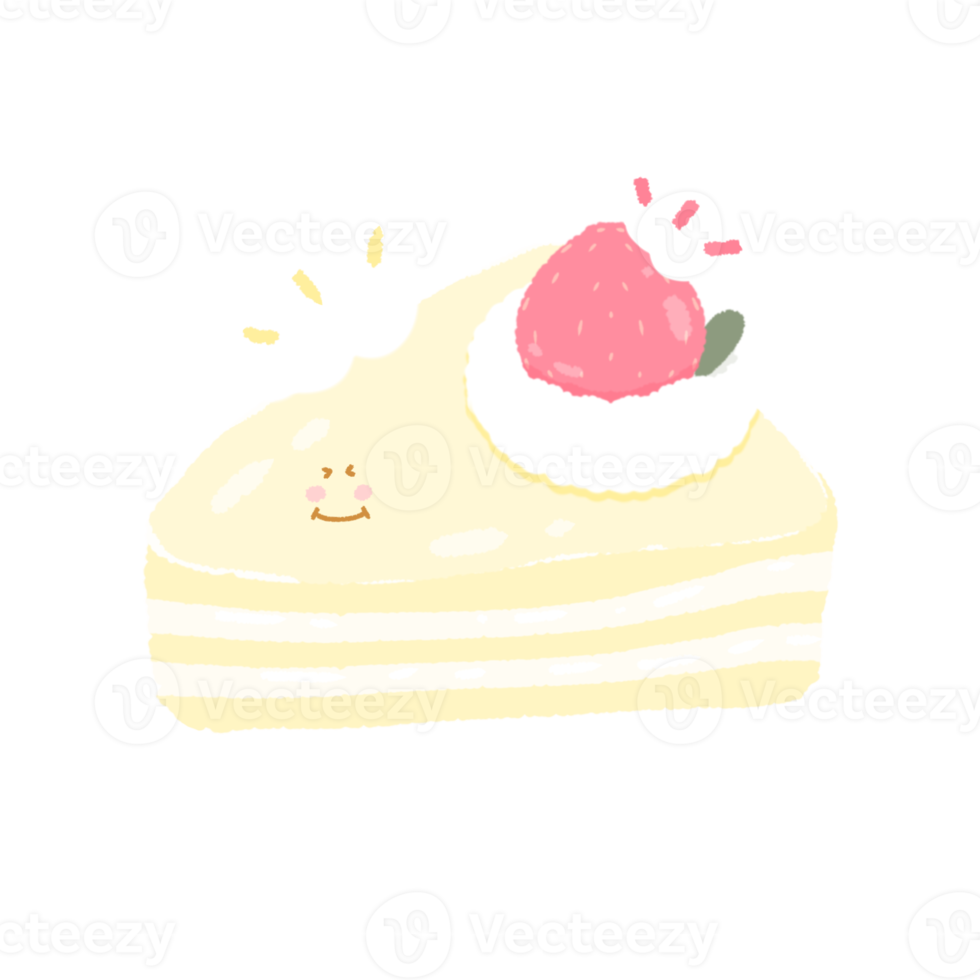 Cute cake sweet dessert stationary sticker png