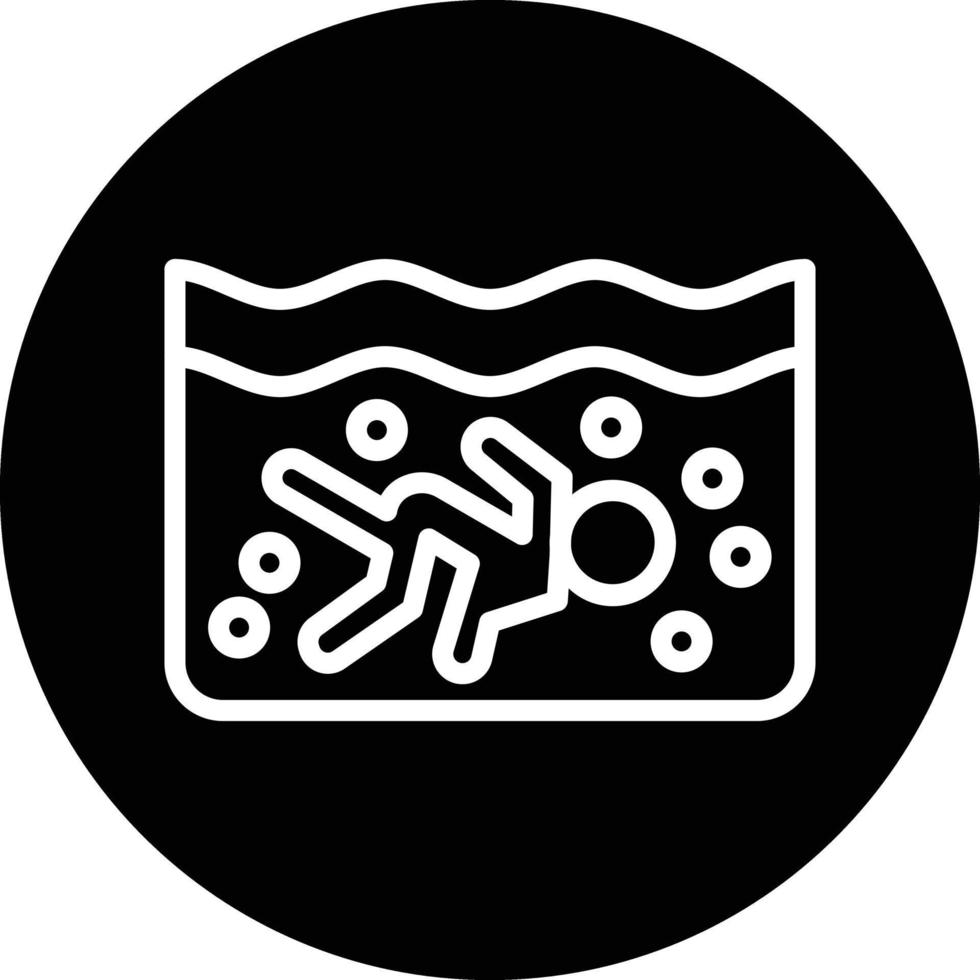 Scuba Diving Vector Icon Design