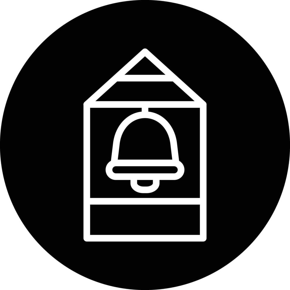 Bell Tower Vector Icon Design