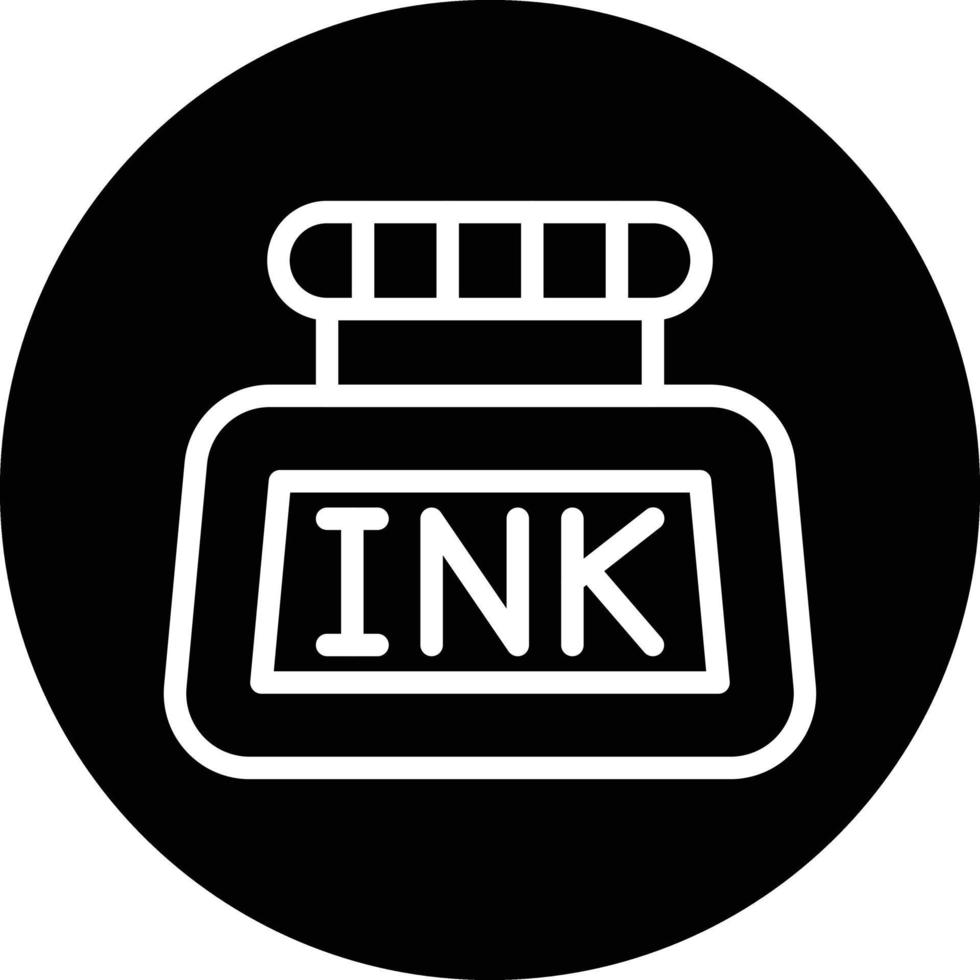 diseño de icono de vector de tinta