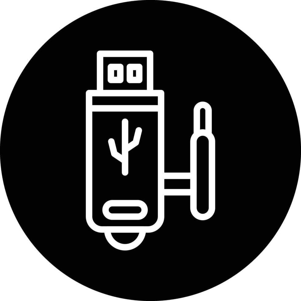 USB Wifi Vector Icon Design