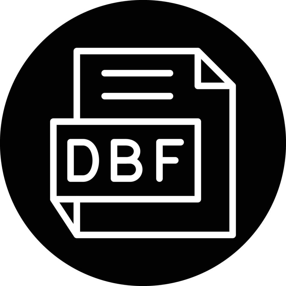 dbf vector icono diseño