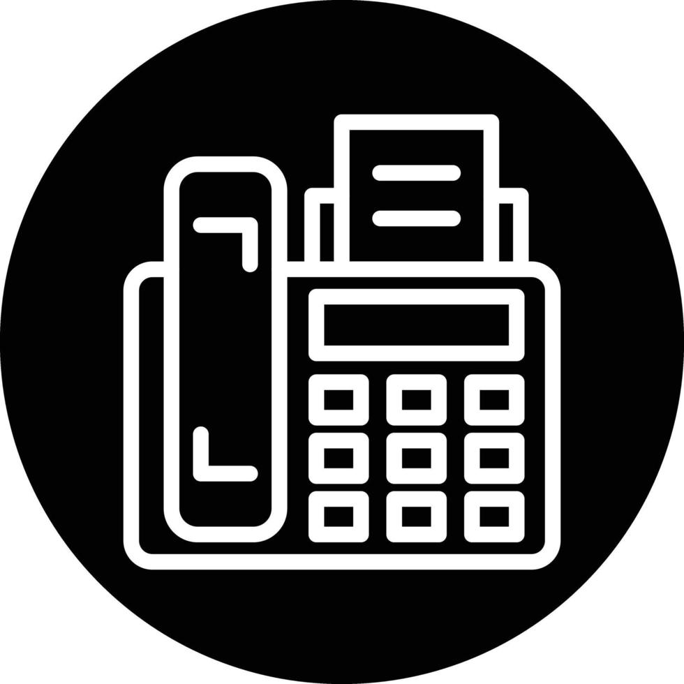 Fax Machine Vector Icon Design