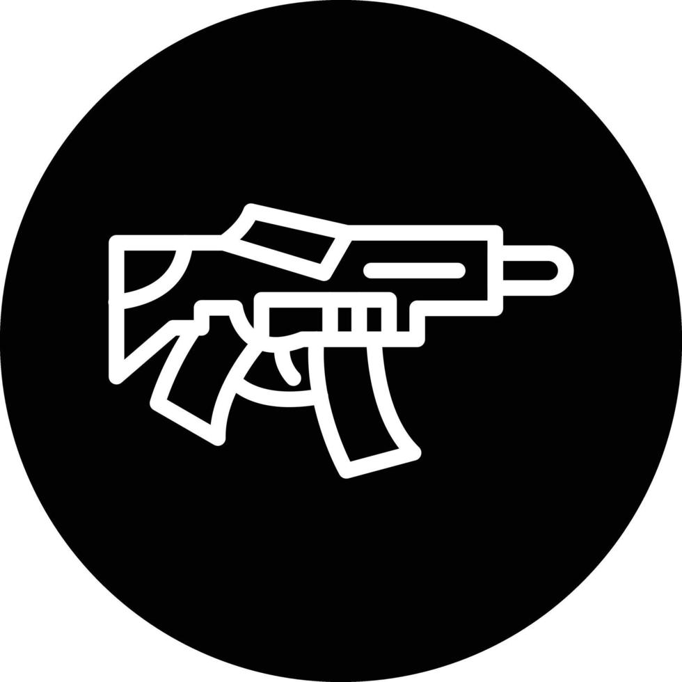 Machine Gun Vector Icon Design