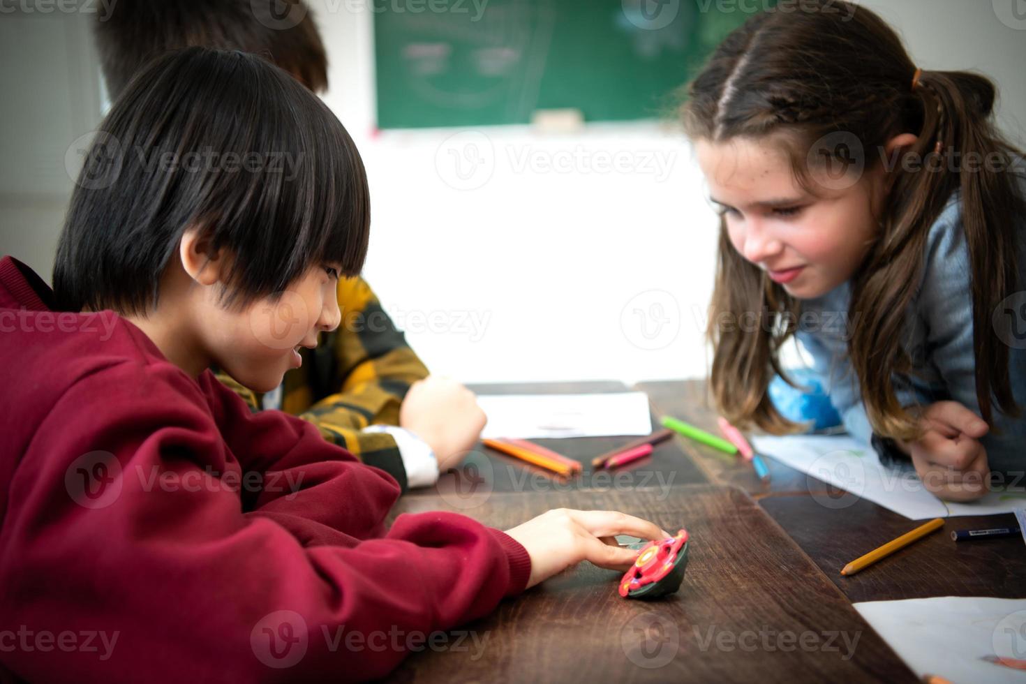 A group of students from an international school that promotes creativity photo
