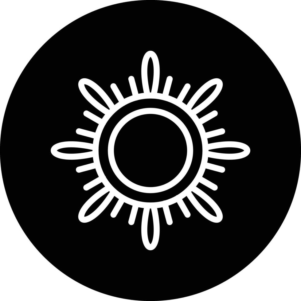 diseño de icono de vector de sol