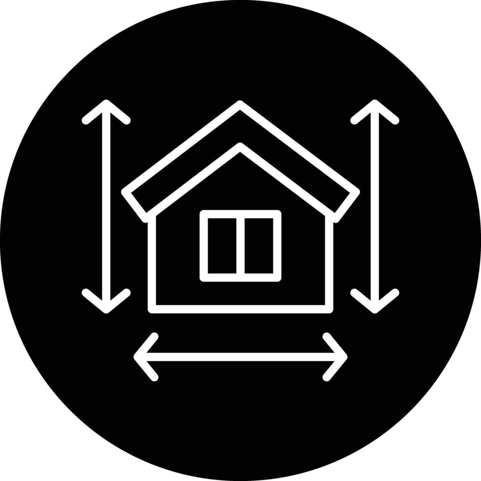 House Measurement Vector Icon Design