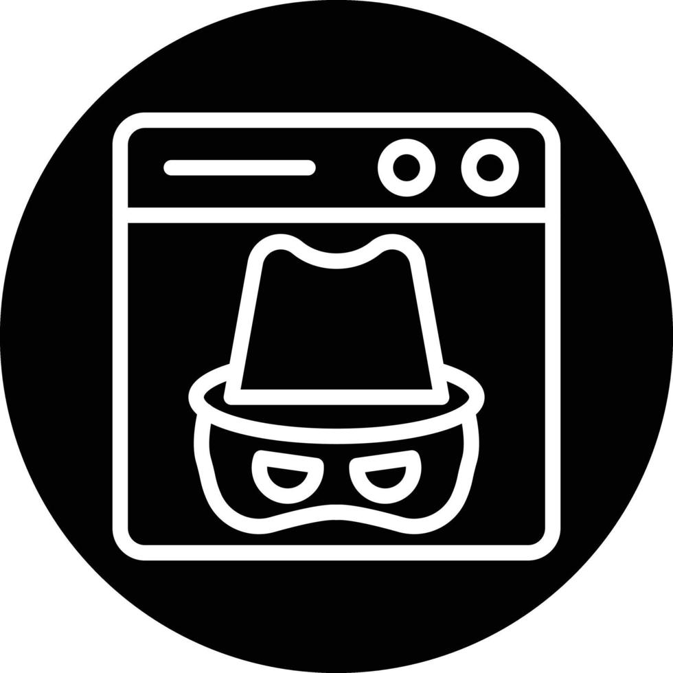 Dark Web Vector Icon Design