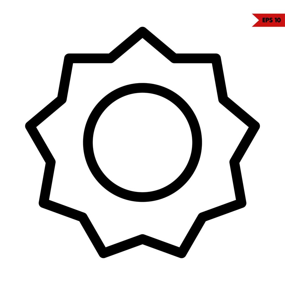 flower line icon vector