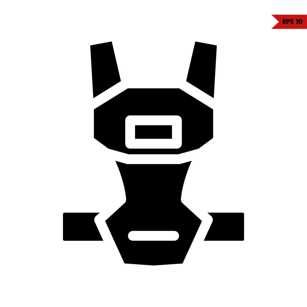 baby carrier glyph icon vector