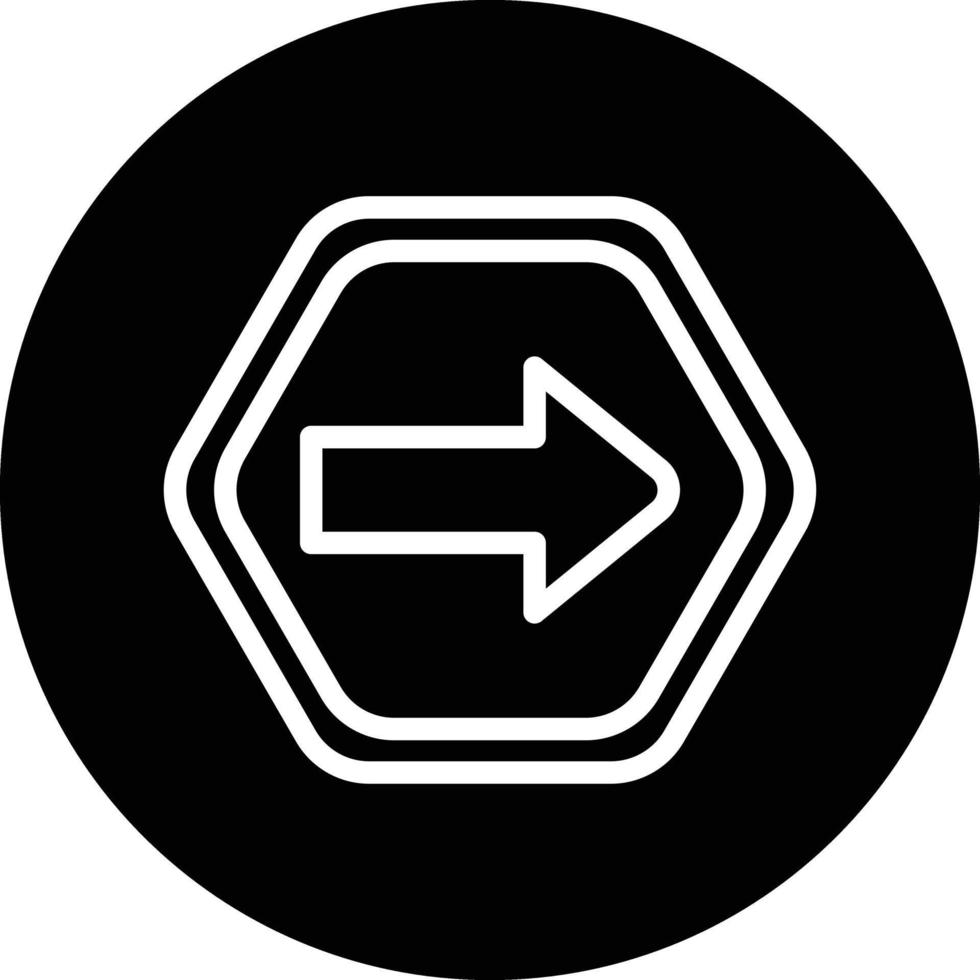 One Way Vector Icon Design