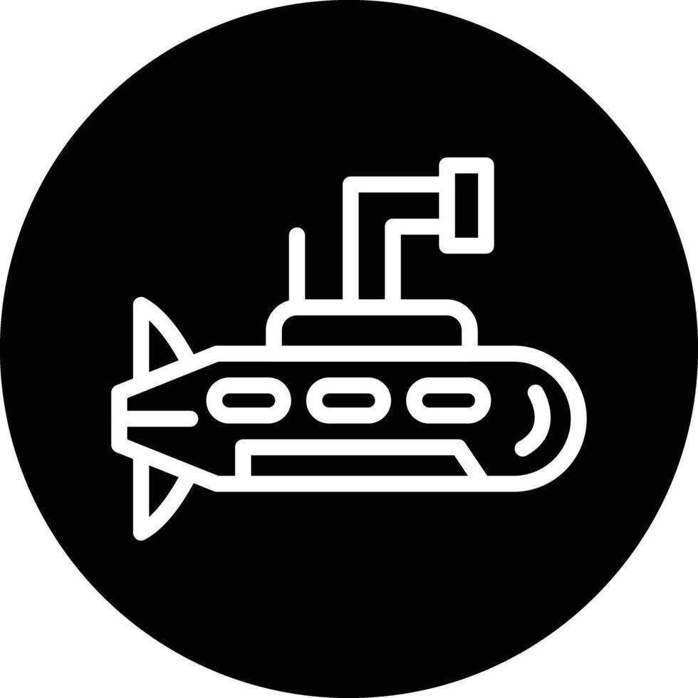 Ejército submarino vector icono diseño