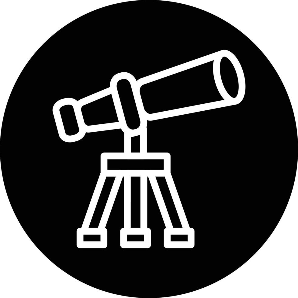 diseño de icono de vector de telescopio