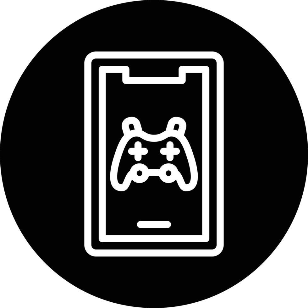 Mobile Gaming Vector Icon Design