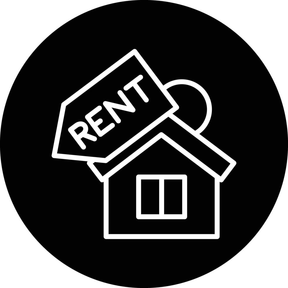 House Rent Vector Icon Design