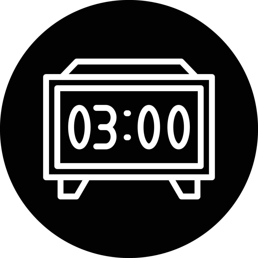 Digital Clock Vector Icon Design