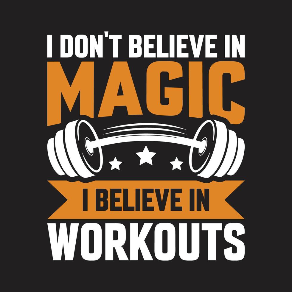 Gym typography tshirt design vector