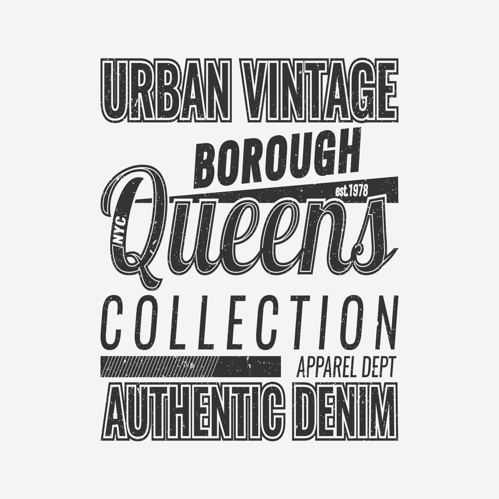 Urban vintage tshirt design vector