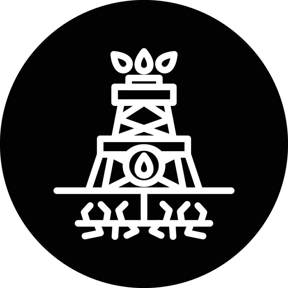 Fracking Vector Icon Design