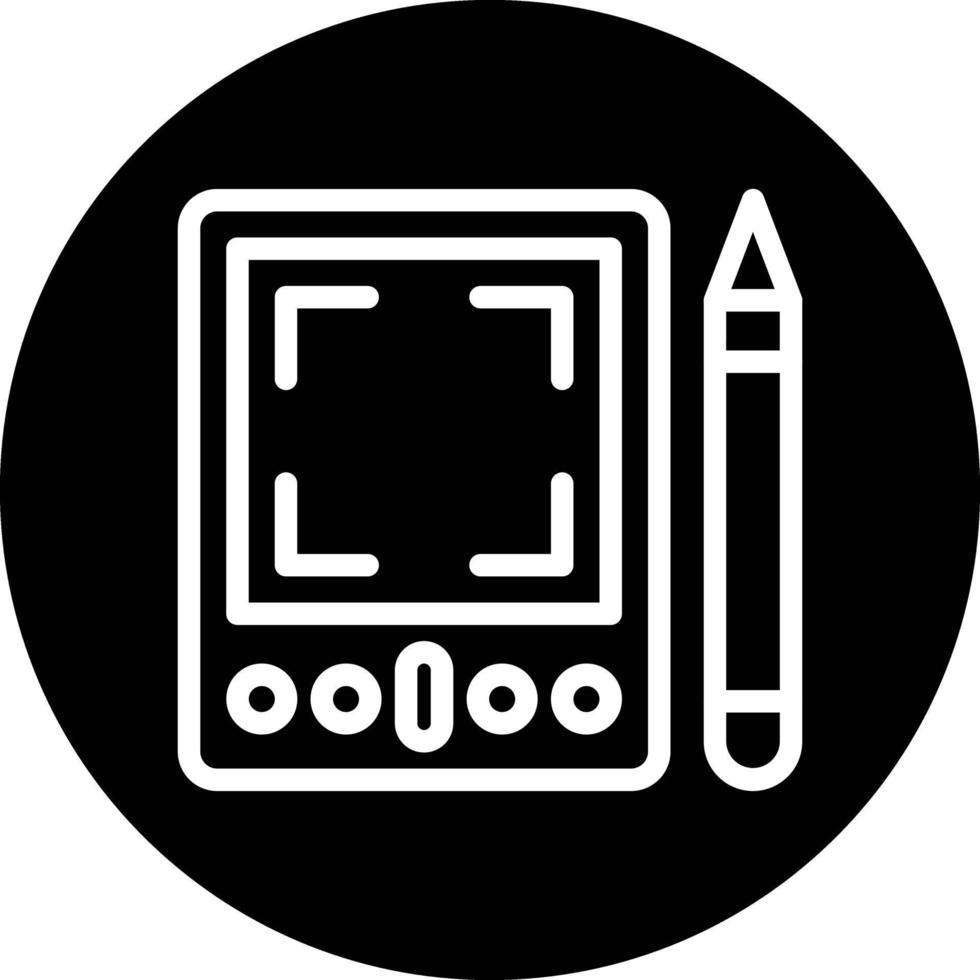 diseño de icono de vector de tableta gráfica