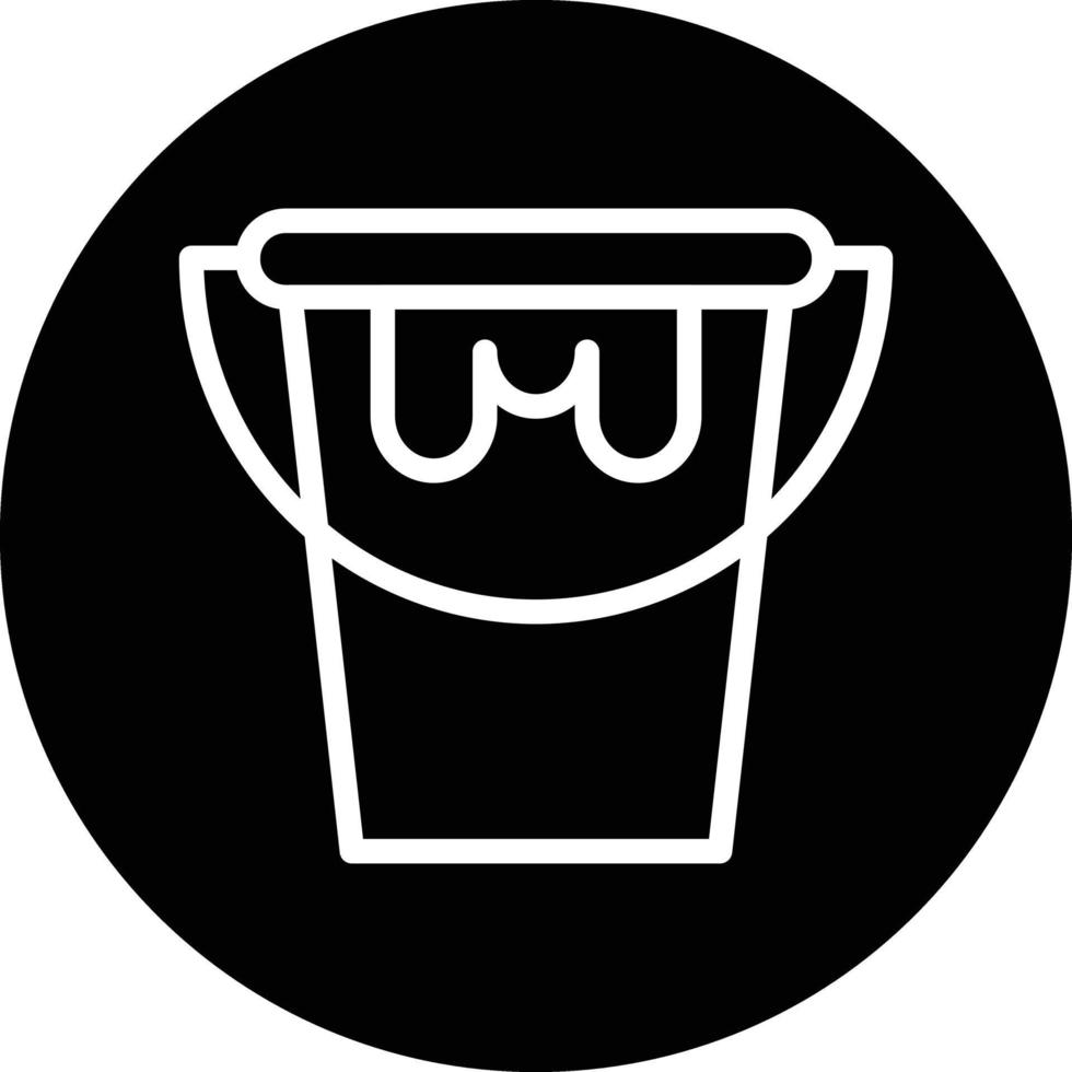 Paint Bucket Vector Icon Design