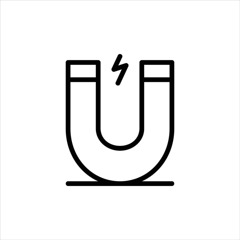 electromagnet icon with isolated vektor and transparent background vector