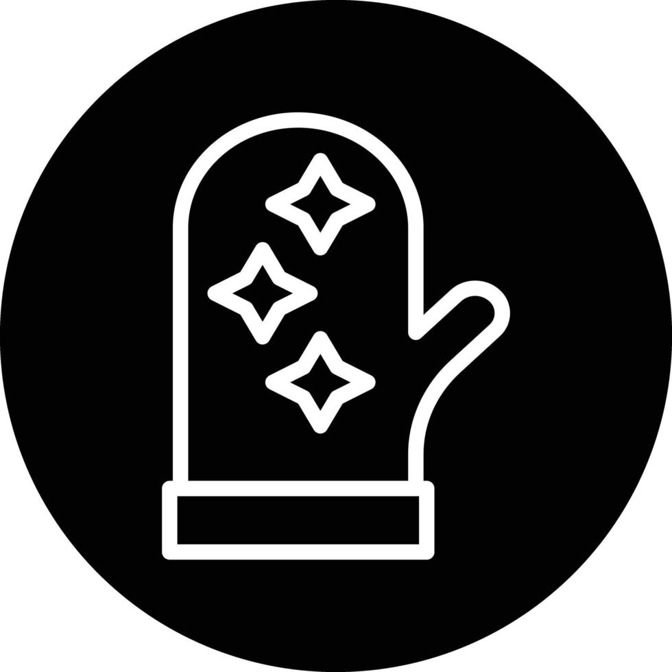 Oven Mitt Vector Icon Design