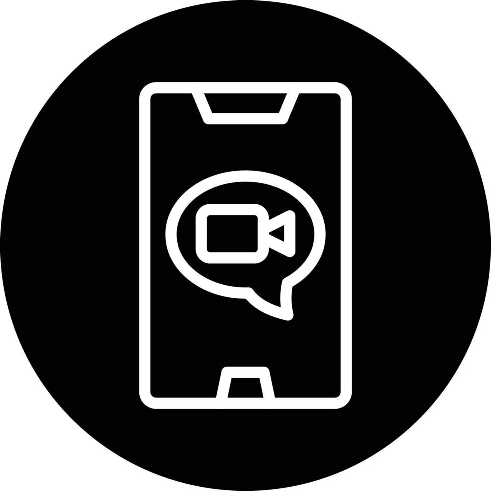 Video Call Vector Icon Design