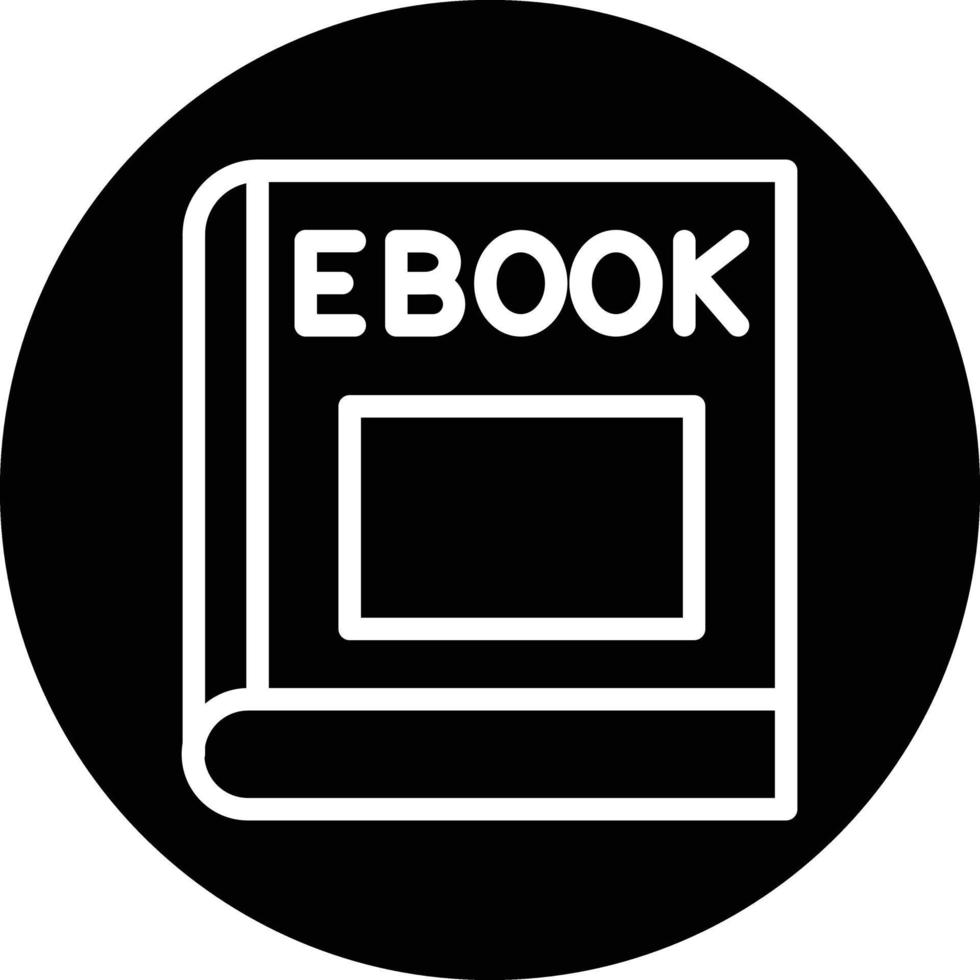 diseño de icono de vector de libro electrónico