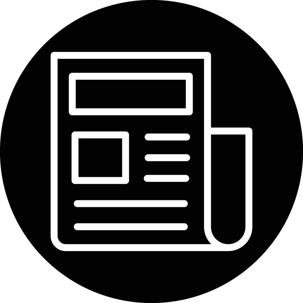News Article Vector Icon Design