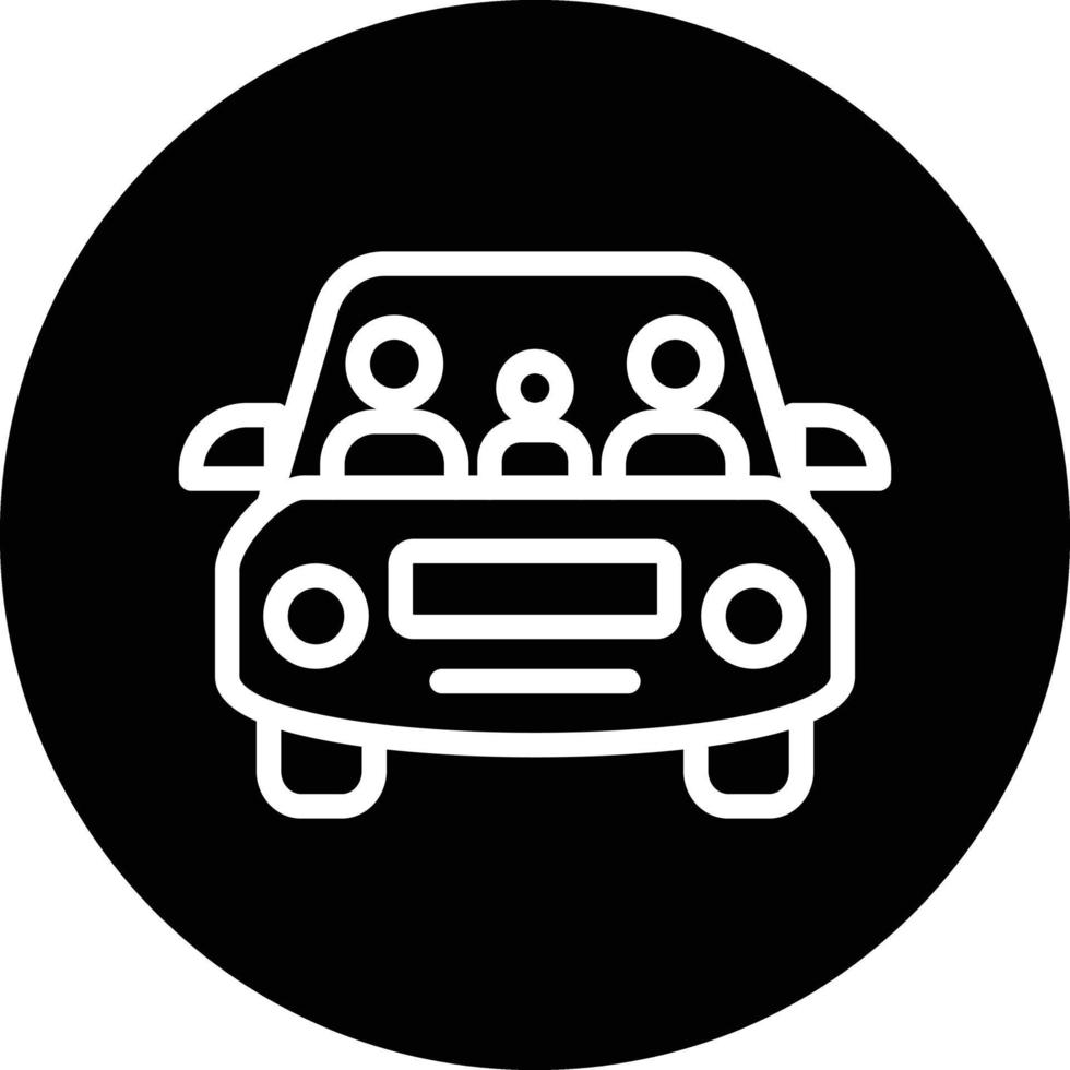 Family Car Vector Icon Design