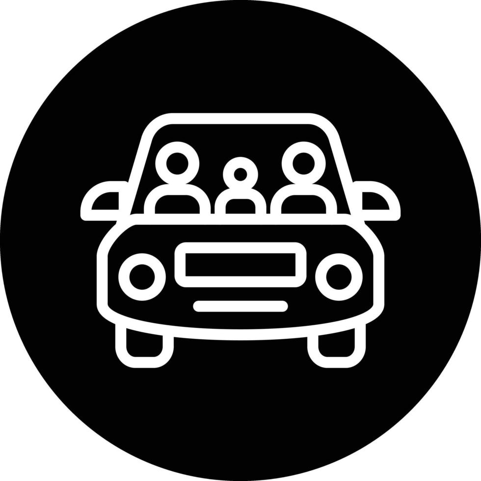 Family Car Vector Icon Design