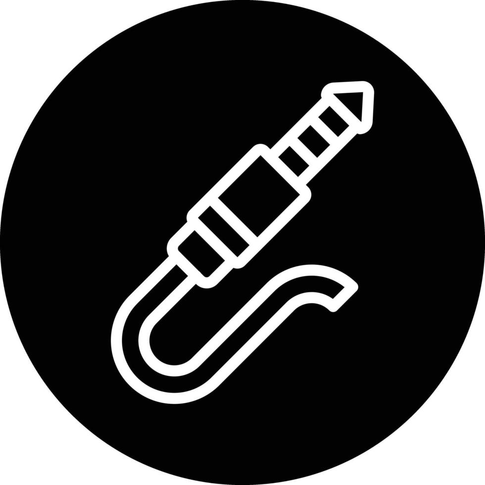 Audio Cable Vector Icon Design